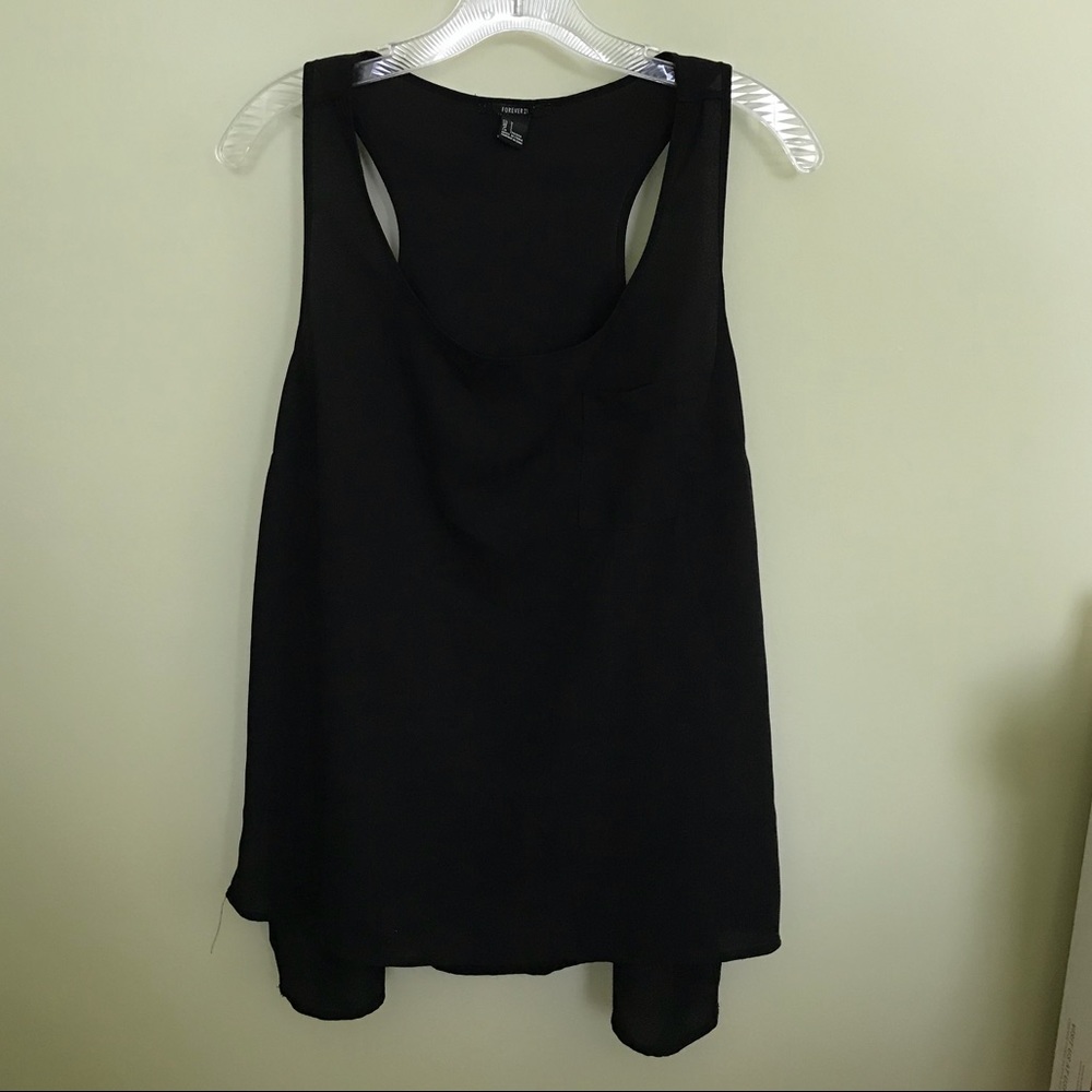Black Racerback Tank